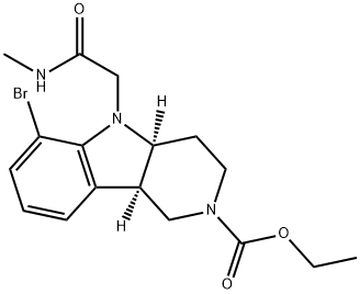 (4aS,9bR)-Ethyl 6-bromo-5-(2-(methylamino)-2-oxoethyl)-3,4,4a,5-tetrahydro-1H-pyrido[4,3-b]indole-2(9bH )-carboxylate