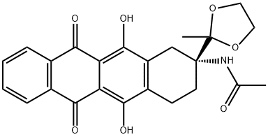 (R)-N-(5,12-Dihydroxy-2-(2-methyl-1,3-dioxolan-2-yl)-6,11-dioxo-1,2,3,4,6,11-hexahydrotetracen -2-yl)acetamide