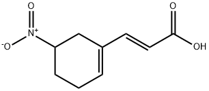 2-Propenoic acid, 3-(5-nitro-1-cyclohexen-1-yl)-, (2E)