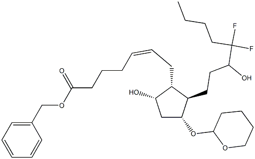 Benzyl (Z)-7-[(1R,2R,3R,5S)-2-(4,4-difluoro-3-hydroxyoctyl)-5-hydroxy-3-[(tetrahydro-2H-pyran-2-yl) oxy]cyclopentyl]hept-5-enoate