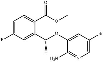 methyl(R)-2-(1-((2-amino-5-bromopyridin-3-yl)oxy)ethyl)-4-fluorobenzoate