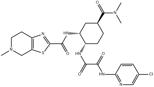 N-(5-Chloropyridin-2-yl)-N'-[(1S,2R,4S)-4-[(dimethylamino)carbonyl]-2-[[(5-methyl-4,5,6,7- tetrahydrothiazolo[5,4-c]pyridin-2-yl)carbonyl]amino]cyclohexyl]ethanediamide